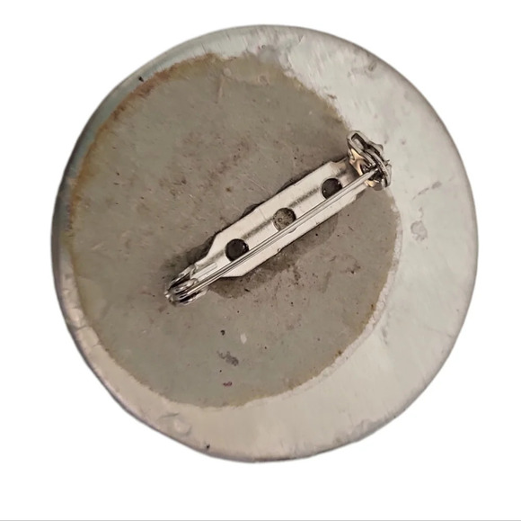 Pink Rose Porcelain Cabochons Flower Charm Clay Resin Pin - Picture 2 of 2